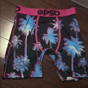 PSD Palm Tree Boxer Briefs - Never Worn - Size Small - Long Boxer Cut - Women's